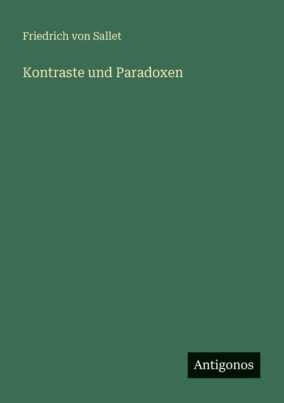 Kontraste und Paradoxen