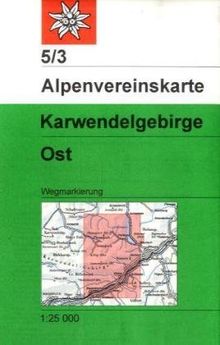 DAV Alpenvereinskarte 05/3 Karwendelgebirge Ost 1 : 25 000: Topographische Karte