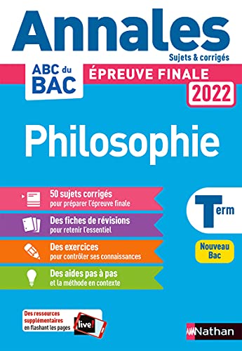 Annales Bac 2022 Philosophie - Corrigé: Sujets & corrigé