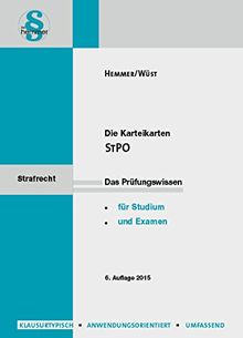 Karteikarten Strafprozessordung (Karteikarten - Strafrecht)