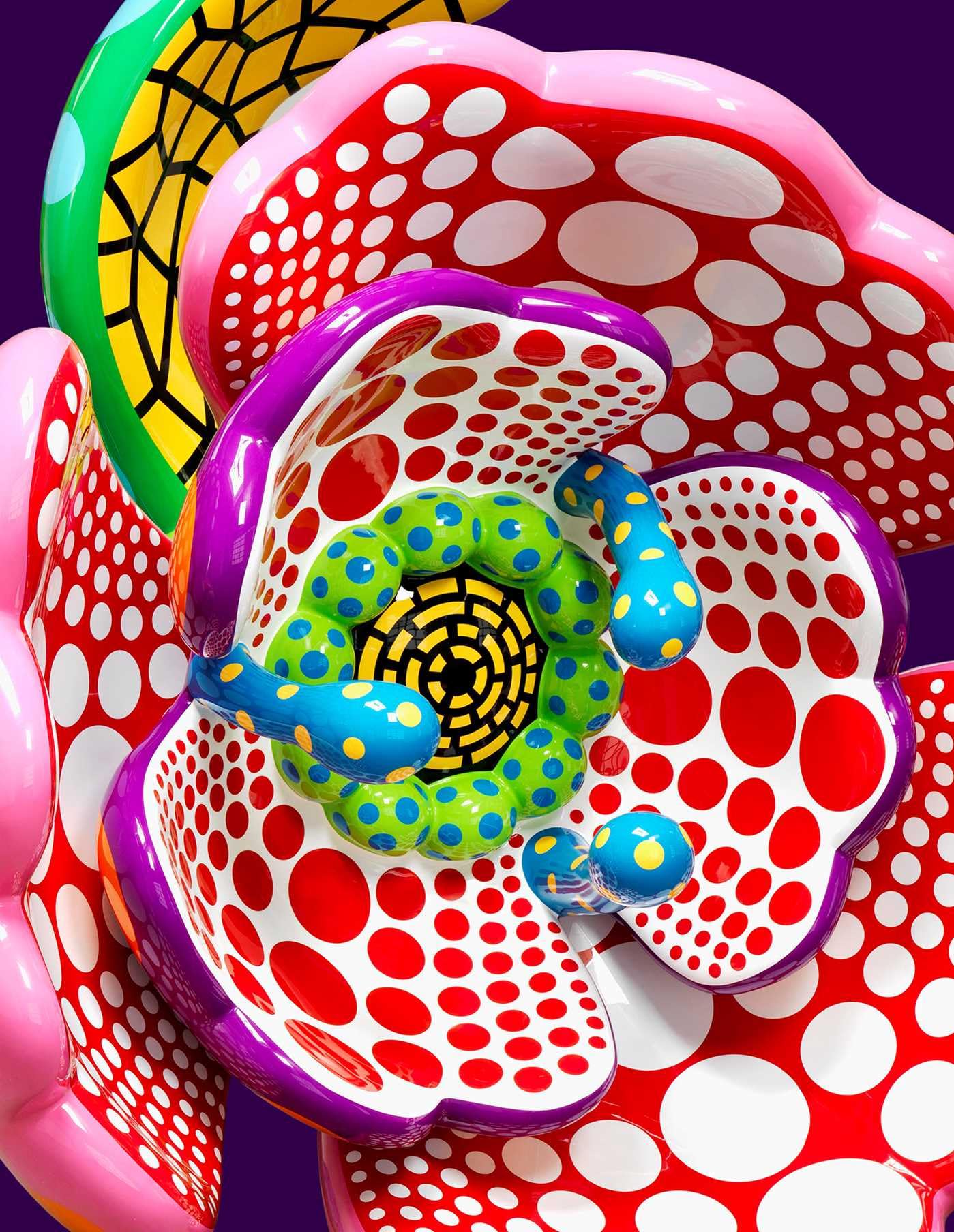 Yayoi Kusama , I Spend Each Day Embracing Flowers