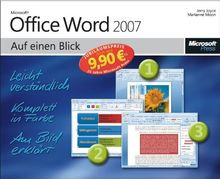 Microsoft Office Word 2007 auf einen Blick - Jubiläumsausgabe de Joyce, Jerry, Moon, Marianne | Livre | état très bon
