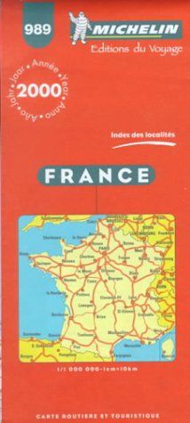 Michelin Frankreich 1 : 1 000 000. Straßenkarte. Mit touristischen Hinweisen. Ortsverzeichnis (Michelin Maps)