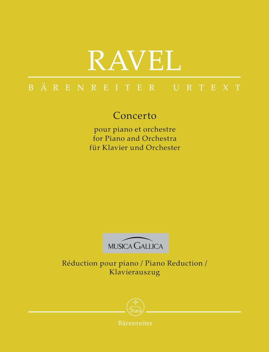 Concerto für Klavier und Orchester. Klavierauszug, Urtextausgabe. BÄRENREITER URTEXT