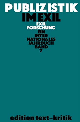 Publizistik im Exil und andere Themen Kartoniert (TB)