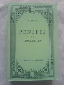 Pensées et opuscules