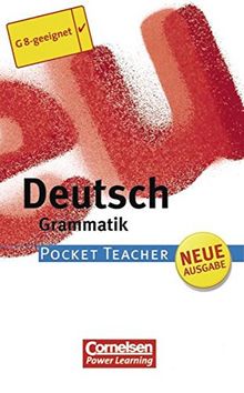 Pocket Teacher - Sekundarstufe I (mit Umschlagklappen): Deutsch: Grammatik