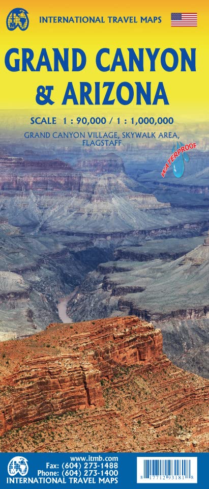Grand Canyon & Arizona: 1:90000
