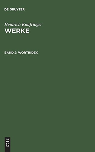 Heinrich Kaufringer: Werke: Wortindex