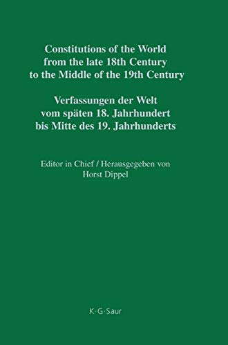 Saxe-Meiningen – Württemberg / Addenda: Württemberg / Addenda (Constitutions of the World from the late 18th Century to the Middle of the 19th ... German Constitutional Documents 1806–1849)