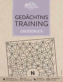 Gedächtnistraining Großdruck: pen2nature: 100 % Recyclingpapier - klimaneutrale Produktion - unterstützt Aufforstungsprojekte