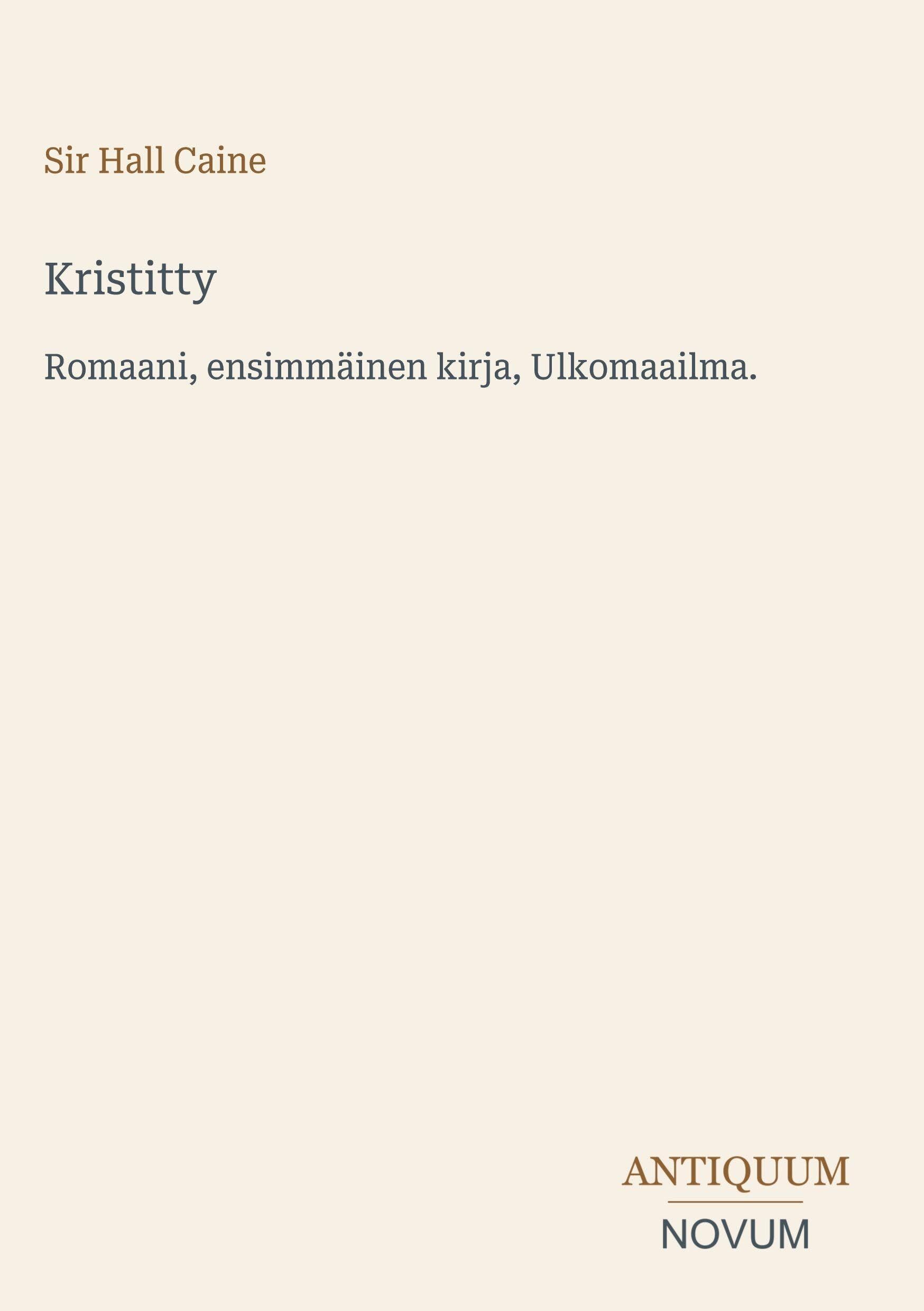 Kristitty