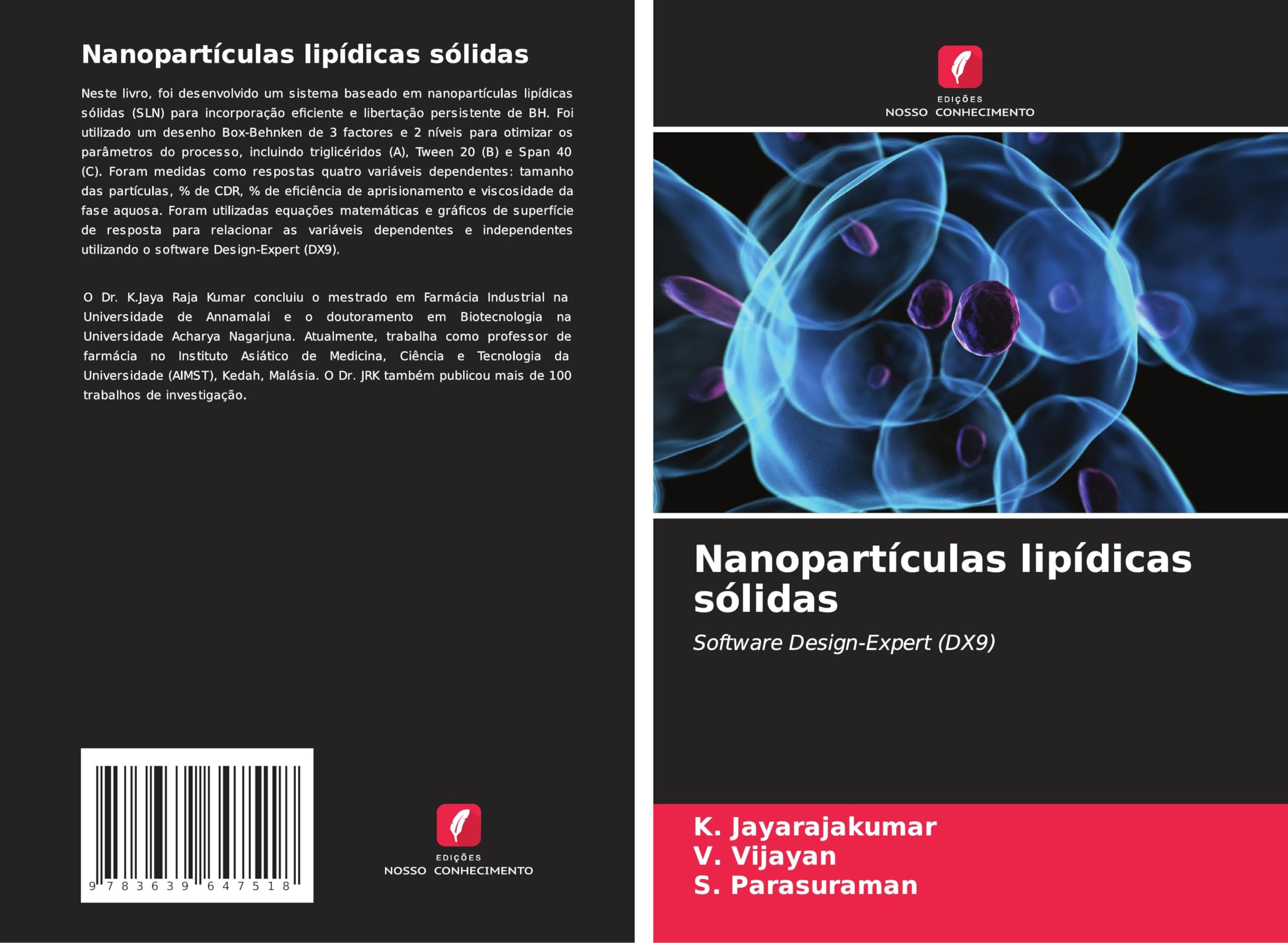 Nanopartículas lipídicas sólidas: Software Design-Expert (DX9)