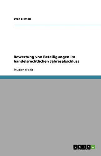 Bewertung von Beteiligungen im handelsrechtlichen Jahresabschluss