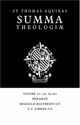 Reginald Masterson Summa Theologiae V60, 3a. 84-90