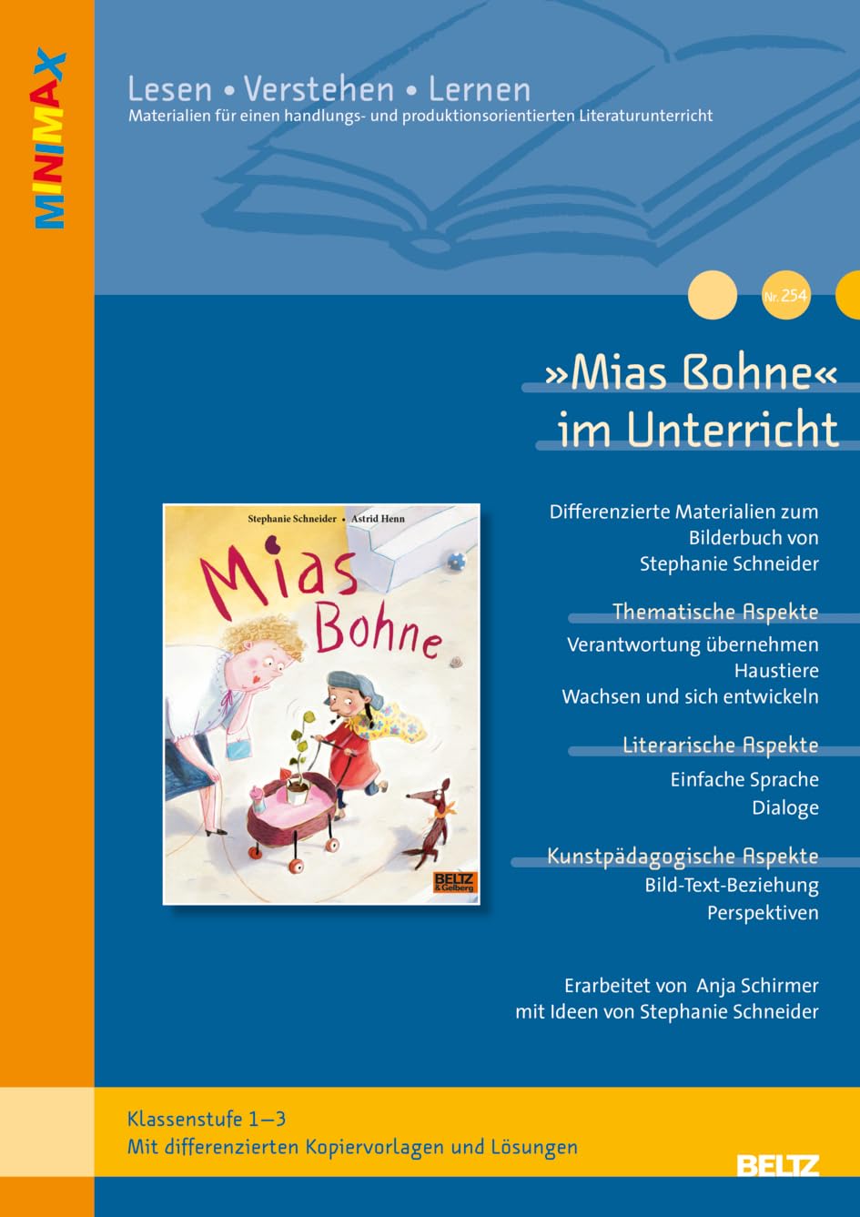 »Mias Bohne« im Unterricht: Differenzierte Materialien zum Bilderbuch von Stephanie Schneider (Klassenstufe 1-3, mit Kopiervorlagen)
