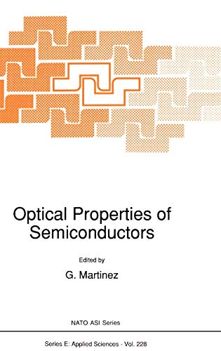 Optical Properties of Semiconductors (Nato Science Series E:, 228, Band 228)