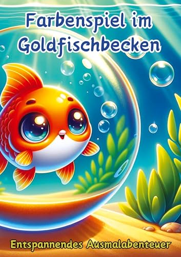 Farbenspiel im Goldfischbecken: Entspannendes Ausmalabenteuer