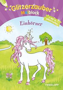 Glitzerzauber-Malblock Einhörner (Malbücher und -blöcke)