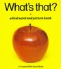 What's That?: A First Word and Picture Book (Campbell Big Board Book)