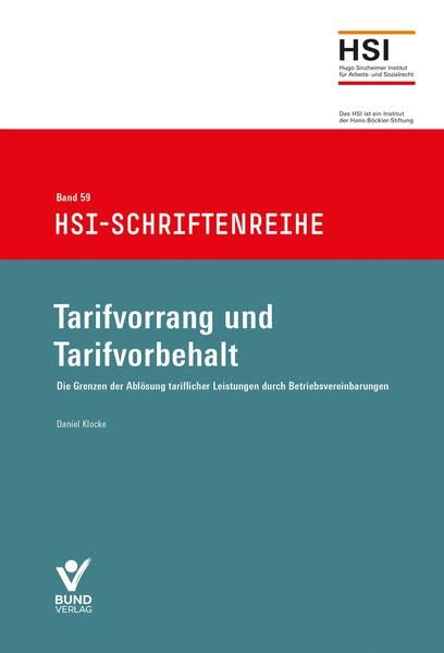 Klocke, Daniel M.: Tarifvorrang und Tarifvorbehalt