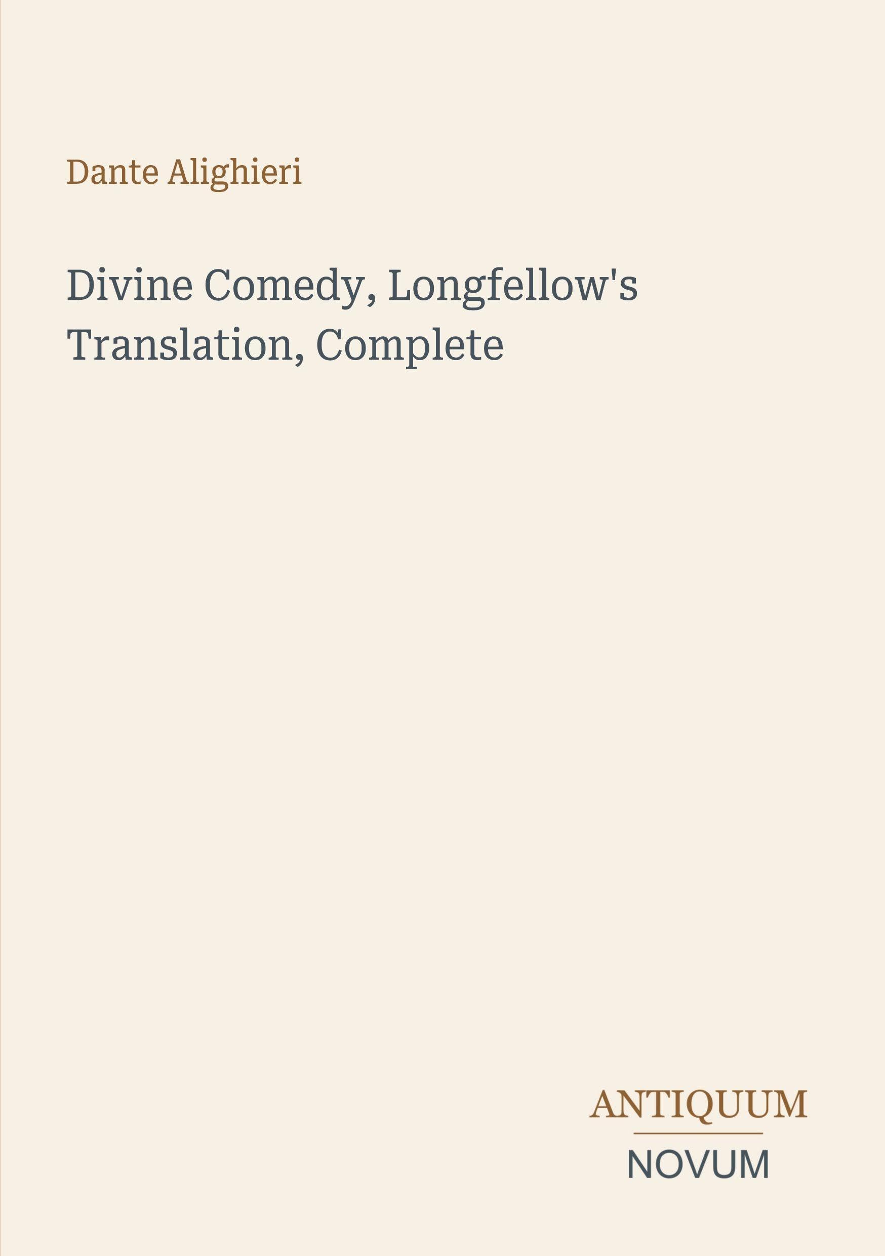 Divine Comedy, Longfellow's Translation, Complete