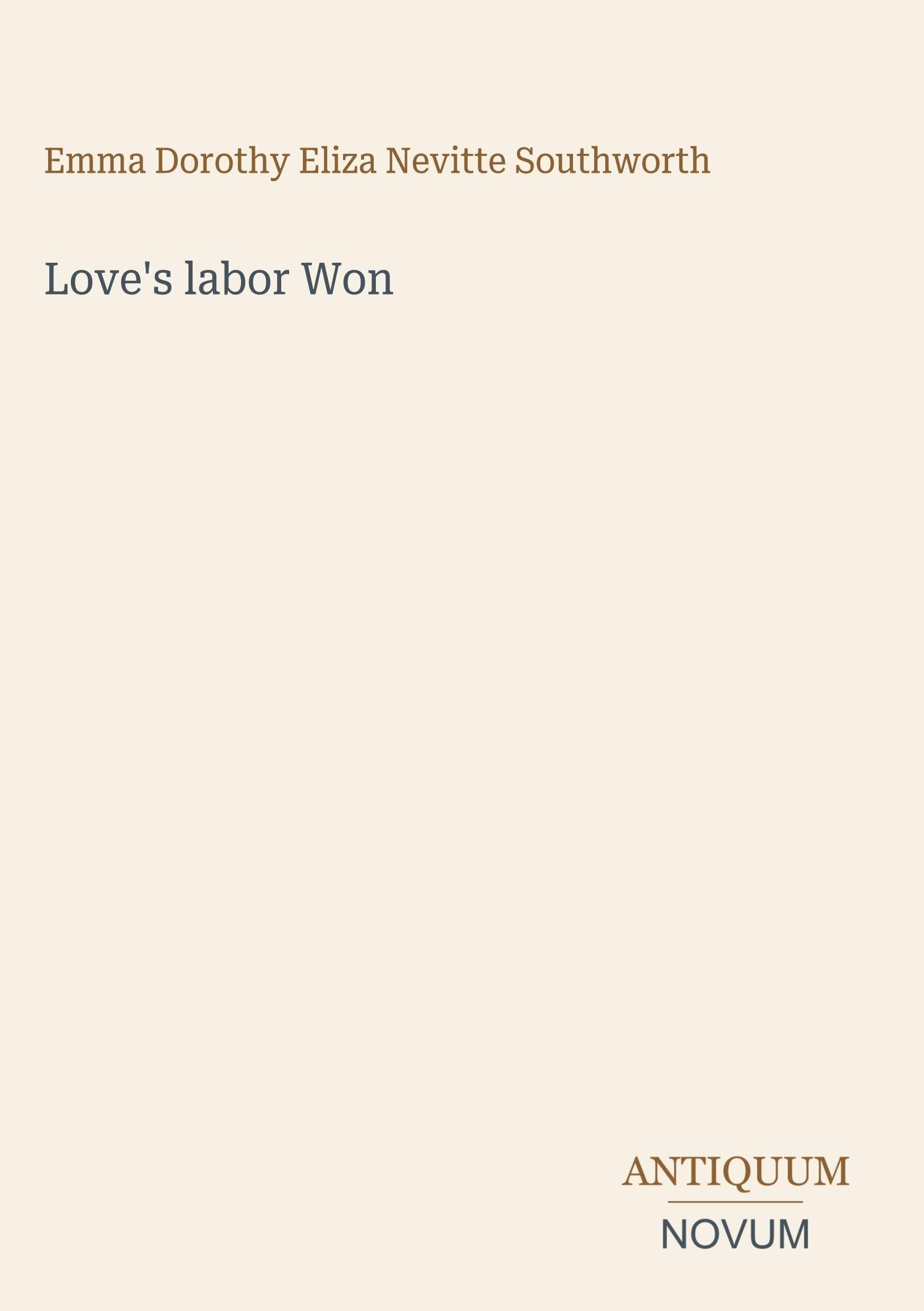 Love's labor Won