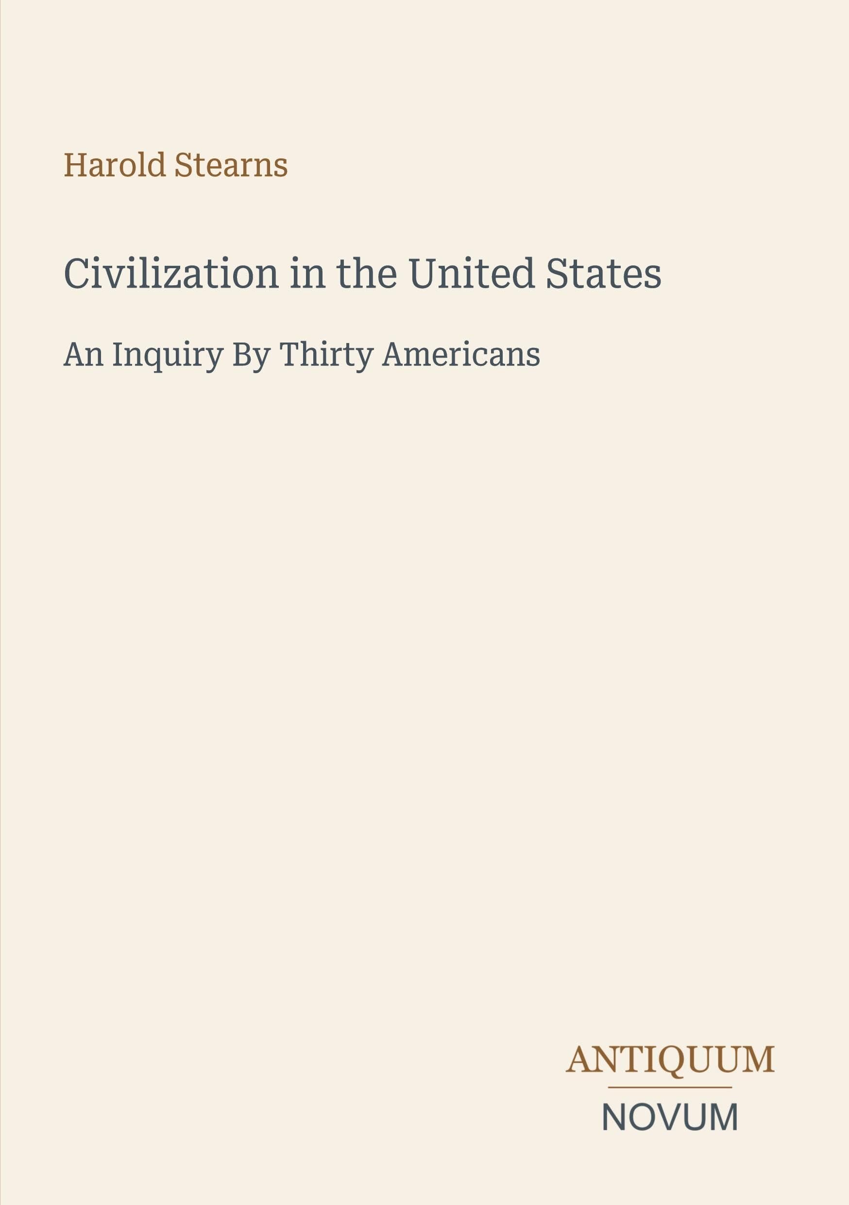 Civilization in the United States