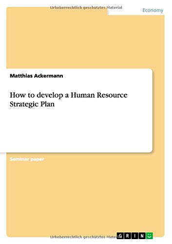 How to develop a Human Resource Strategic Plan