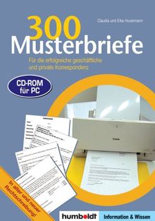 300 Musterbriefe / CD-ROM für Windows 95/98/NT/2000/XP. Für die private und geschäftliche Korrespondenz