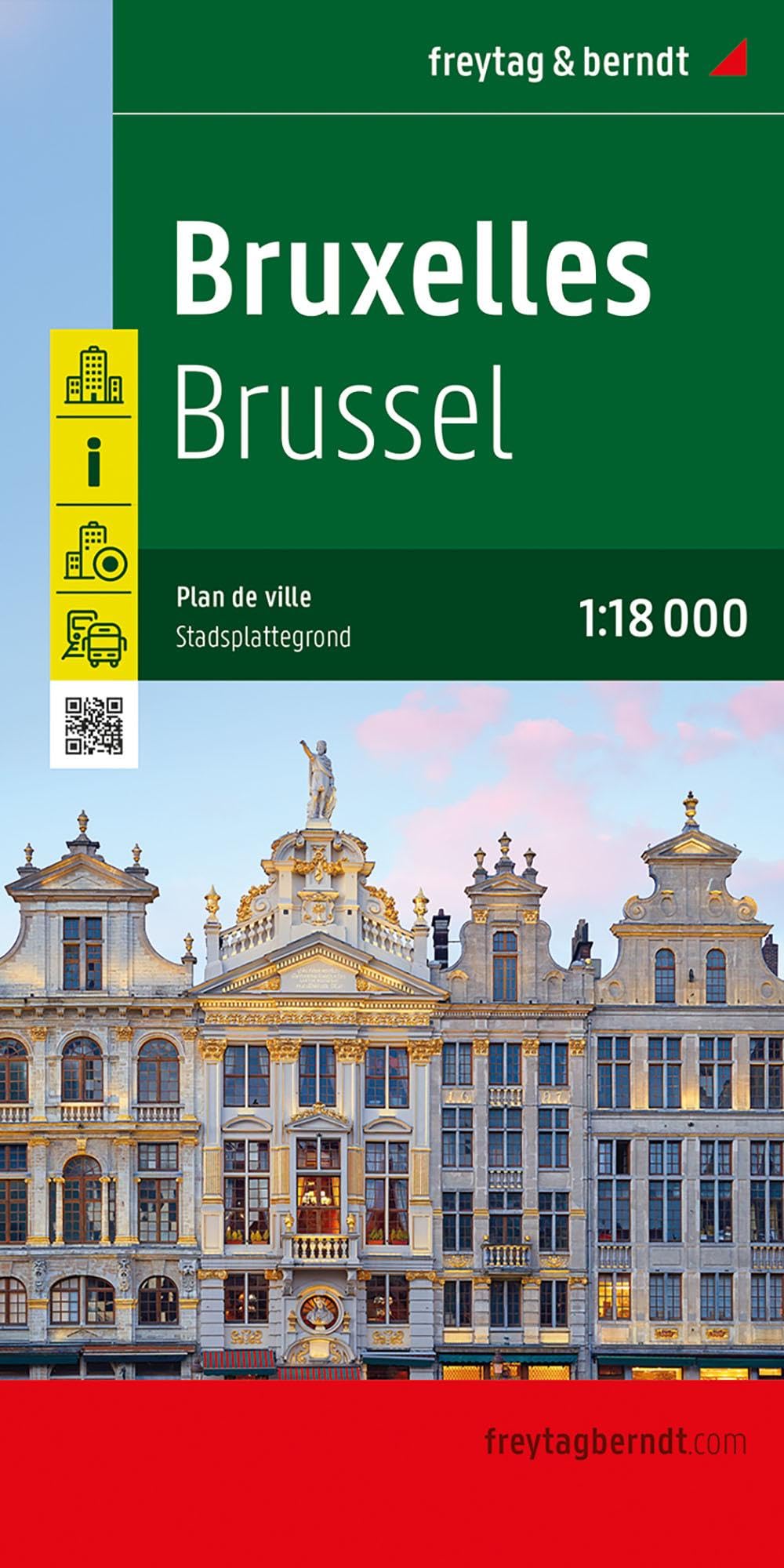 Bruxelles / Brüssel, Stadtplan 1:18.000, freytag & berndt: Gesamtplan inkl. Innenstadtplan (freytag & berndt Stadtpläne)