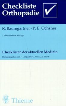 Checklisten der aktuellen Medizin, Checkliste Orthopädie