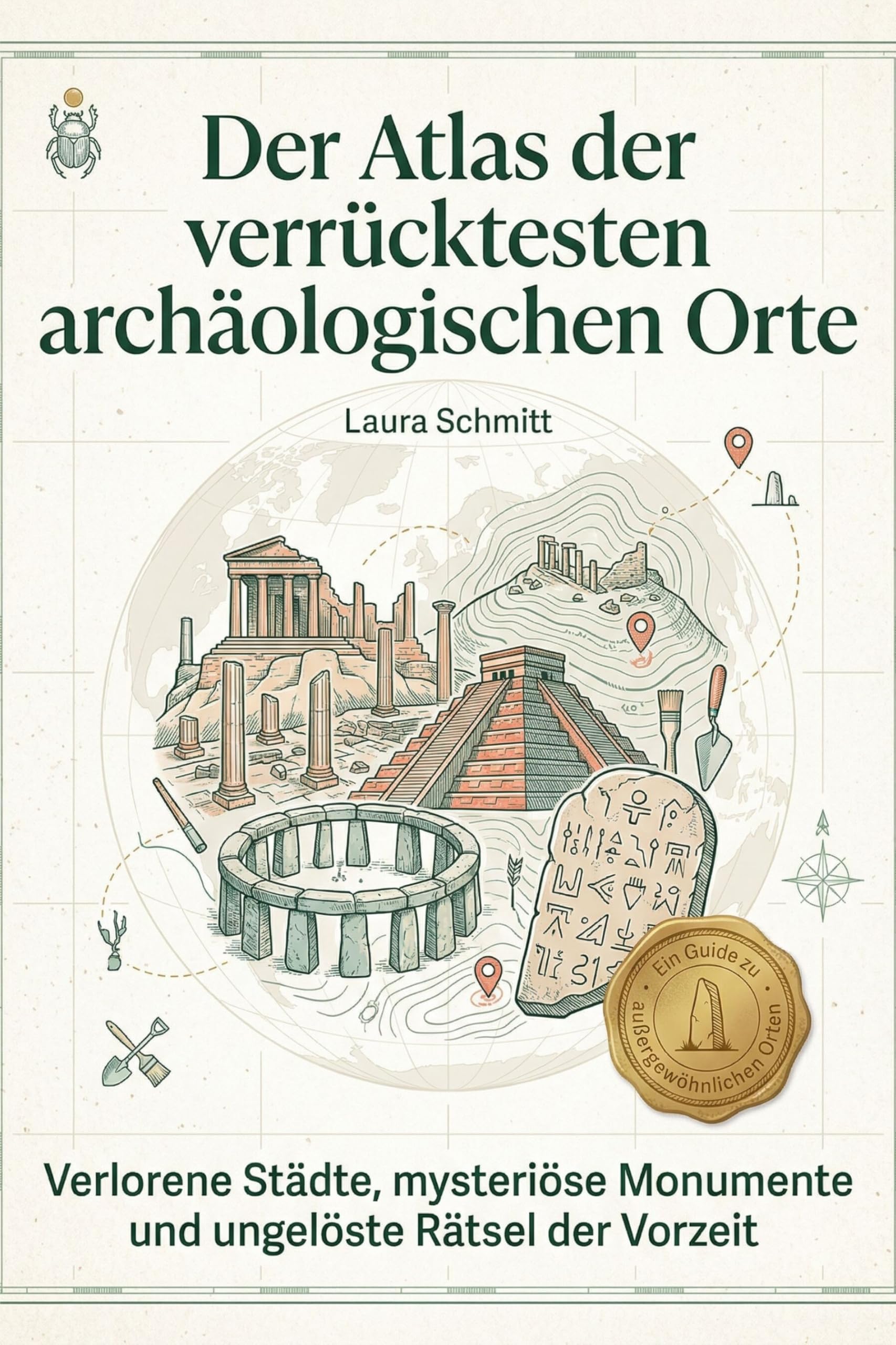 Der Atlas der verrücktesten archäologischen Orte: Verlorene Städte, mysteriöse Monumente und ungelöste Rätsel der Vorzeit. Ein Abenteuerbuch für Hobby-Archäologen und Fans von Indiana Jones