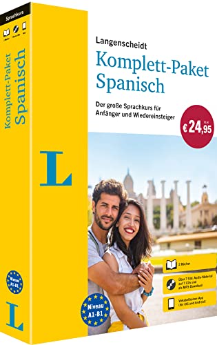 unbekannt Langenscheidt Komplett-Paket Spanisch, Sprachkurs Zum Spanisch Lernen Für Anfänger Und Wiedereinsteiger Mit 2 Büchern, 7 CDs, Download Und