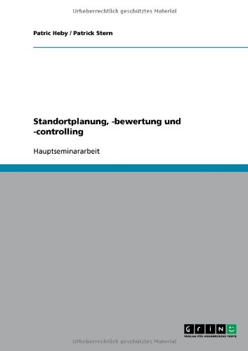 Standortplanung, -bewertung und -controlling