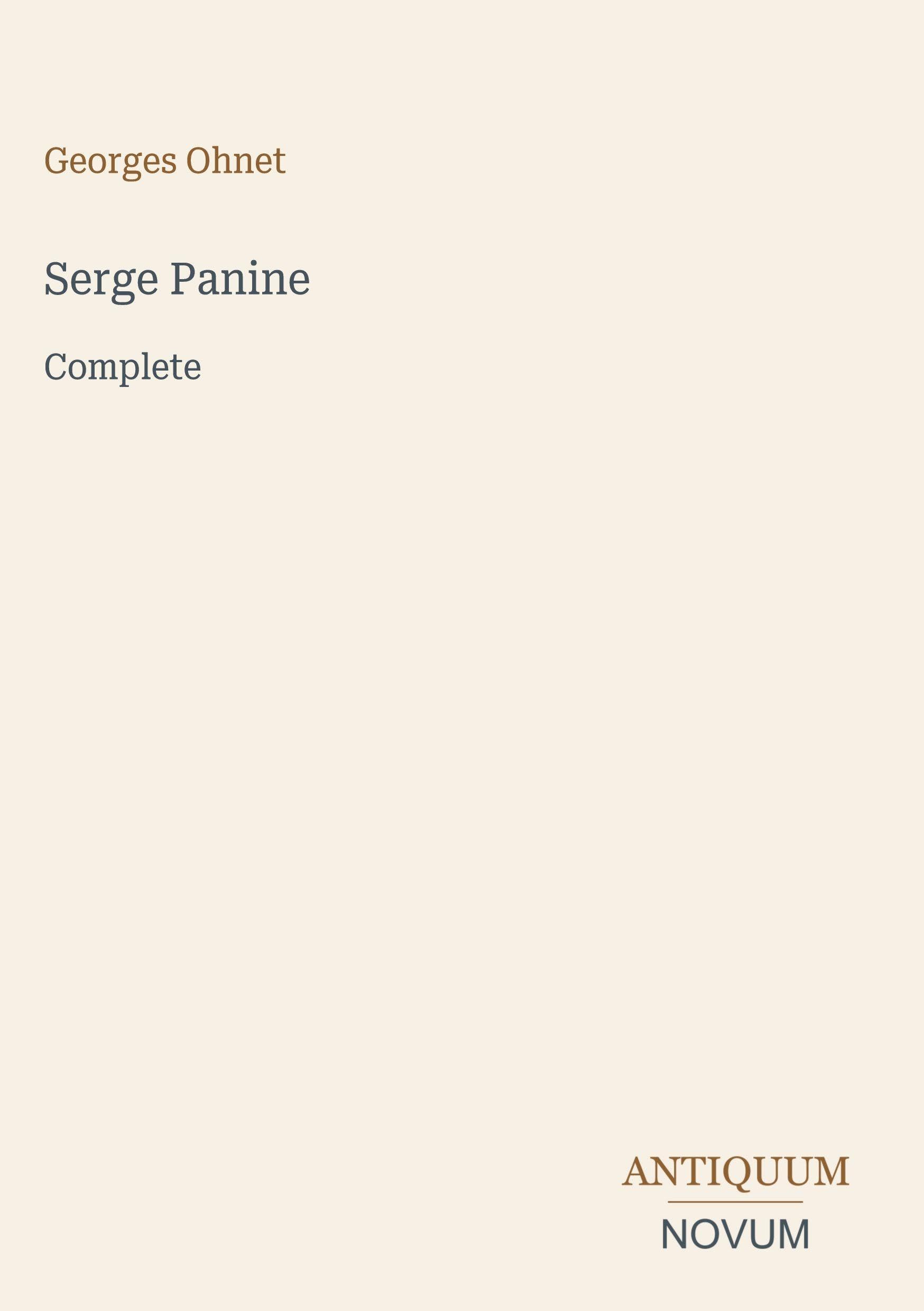 Serge Panine: Complete