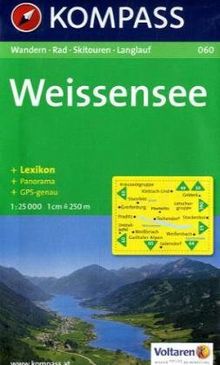 Weissensee: Wander-, Bike-, Ski- und Langlaufkarte. Mit Panorama. GPS-genau. 1:25.000