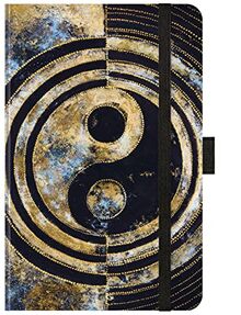 Premium Timer Small "Yin Yang" 2024: Buchkalender - Terminplaner mit hochwertiger Folienveredelung und Prägung. 9 x 14 cm