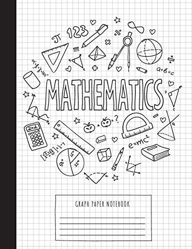 Blank Classic Graph Paper Notebook, (Large, 8.5x11) 100 Pages, 4 Squares Per Inch, Math And Science Graph Paper Composition Notebook For Students