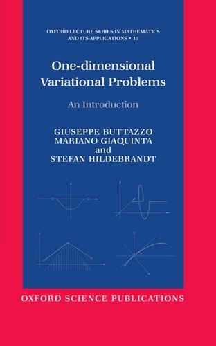 One-Dimensional Variational Problems: An Introduction (Oxford Lecture Series in Mathematics and Its Applications)