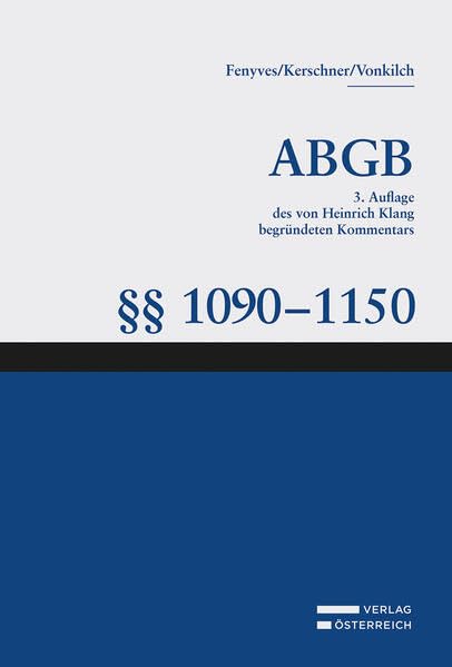 Großkommentar zum ABGB - Klang Kommentar