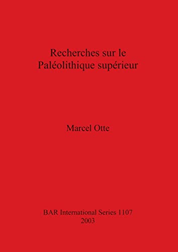 Recherches sur le Paléolithique supérieur (BAR International Series, Band 1107)
