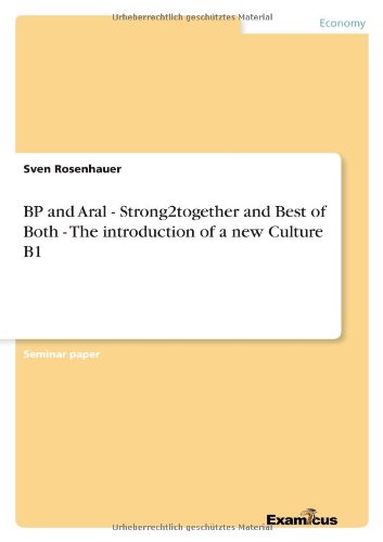 BP and Aral - Strong2together and Best of Both - The introduction of a new Culture B1