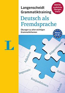 Langenscheidt Grammatiktraining Deutsch als Fremdsprache - Buch mit Online-Übungen: Übungen zu allen wichtigen Grammatikthemen