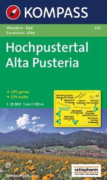 Hochpustertal - Alta Pusteria 1 : 25 000: Wander- und Radkarte. GPS-geeignet