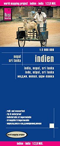 Reise Know-How Landkarte Indien (1:2.900.000) mit Nepal und Sri Lanka: world mapping project