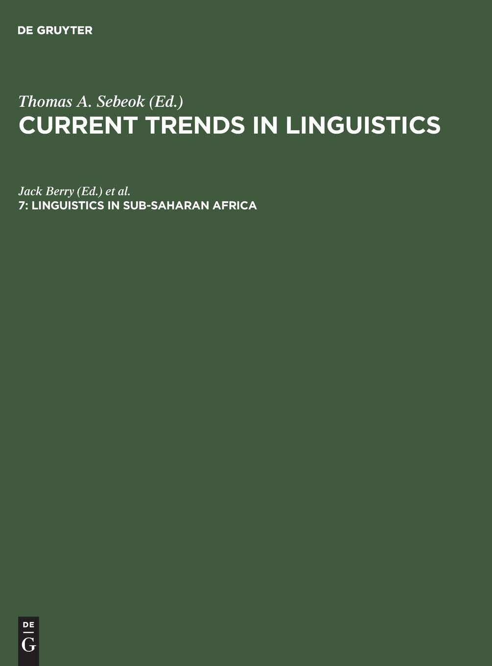 Linguistics in Sub-Saharan Africa