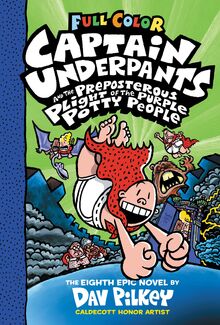 Captain Underpants and the Preposterous Plight of the Purple Potty People Colour Edition (HB) von Dav Pilkey  | Buch | Zustand sehr gut