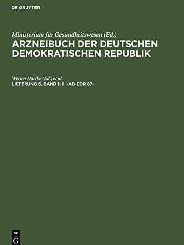 Arzneibuch der Deutschen Demokratischen Republik, Lieferung 6, Band 16, -AB-DDR 87¿
