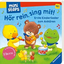 Hör rein, sing mit!: Erste Kinderlieder zum Anhören. Ab 12 Monaten (ministeps Bücher)